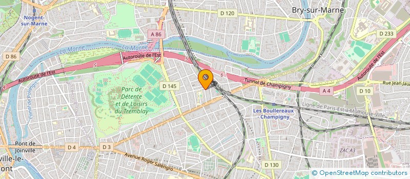 localisation de l'entreprise LES AMIS DE GLOUP  CHAMPIGNY-SUR-MARNE