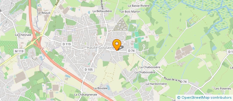 localisation de l'entreprise LES AMIS DE GOULAINE à HAUTE-GOULAINE