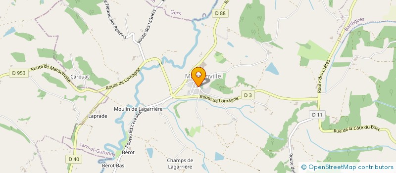 localisation de l'entreprise LES AMIS DE GRAMONT  GRAMONT