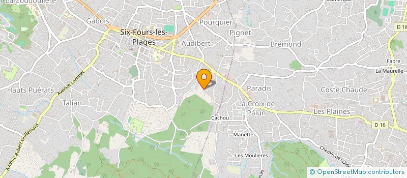 localisation de l'entreprise LES AMIS DE JANAS ET DU CAP SICIE à SIX-FOURS-LES-PLAGES