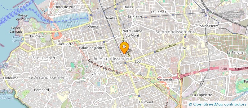 localisation de l'entreprise LES AMIS DE JEAN CLAUDE SARPI à MARSEILLE