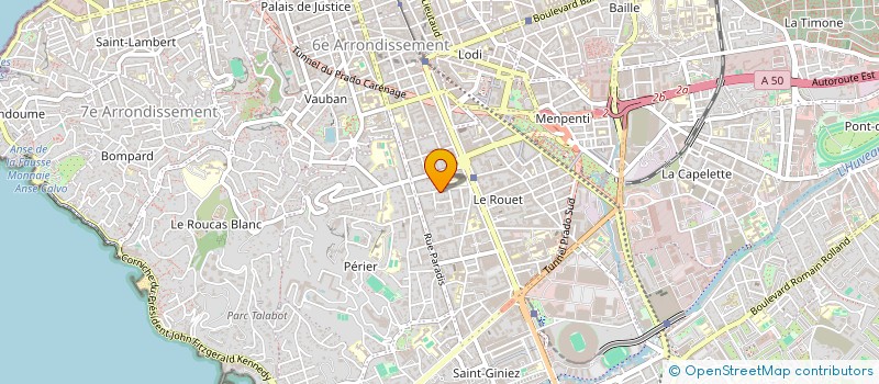 localisation de l'entreprise LES AMIS DE JEAN FRANCOIS MATTEI  MARSEILLE