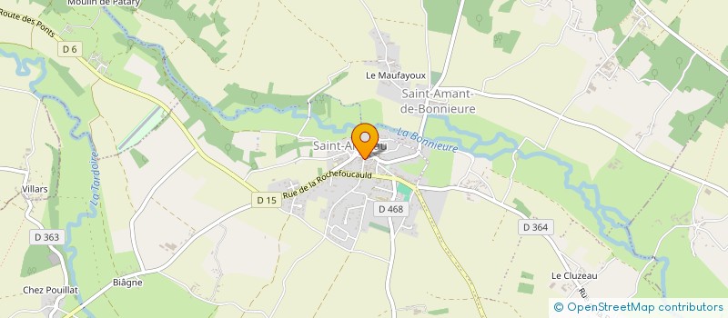 localisation de l'entreprise LES AMIS DE JEAN-HUGUES MALINEAU à VAL-DE-BONNIEURE