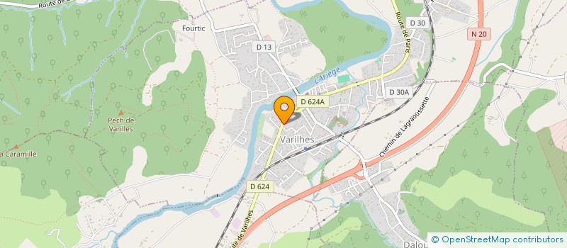localisation de l'entreprise LES AMIS DE JEAN JAURES à VARILHES
