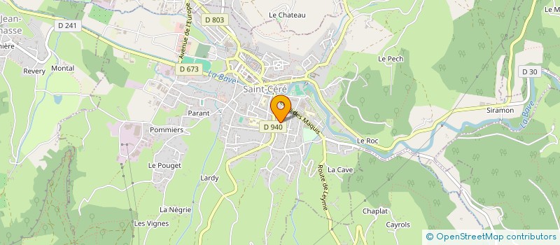 localisation de l'entreprise LES AMIS DE JEAN LURCAT  SAINT-CERE