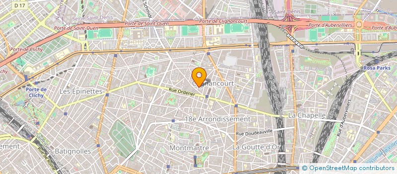 localisation de l'entreprise LES AMIS DE JEAN MERLIN  PARIS 18