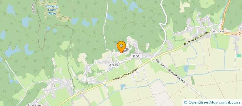 localisation de l'entreprise LES AMIS DE JEAN PIERRE BARBIER  PORTE-DES-BONNEVAUX