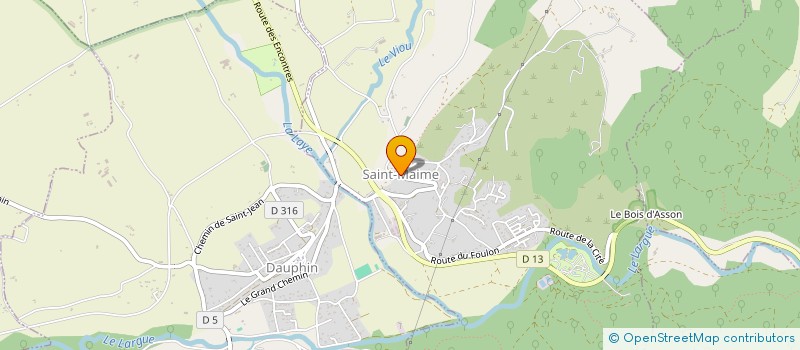 localisation de l'entreprise LES AMIS DE JEAN PROAL à FORCALQUIER