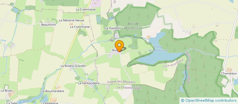 localisation de l'entreprise LES AMIS DE JUIGNE  JUIGNE-DES-MOUTIERS