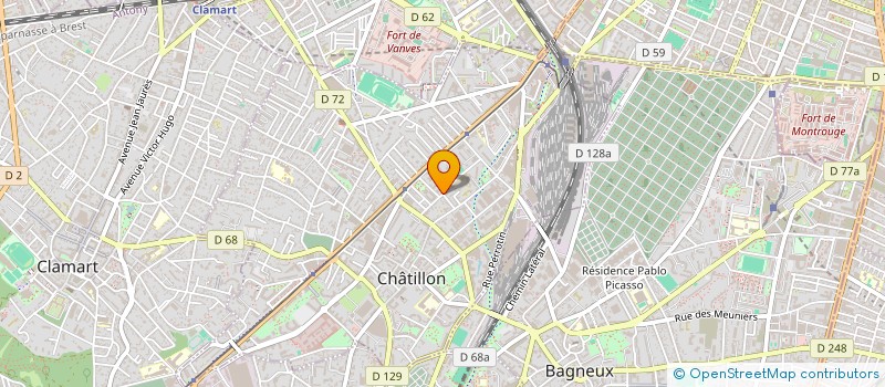 localisation de l'entreprise LES AMIS DE JULIA à CHATILLON