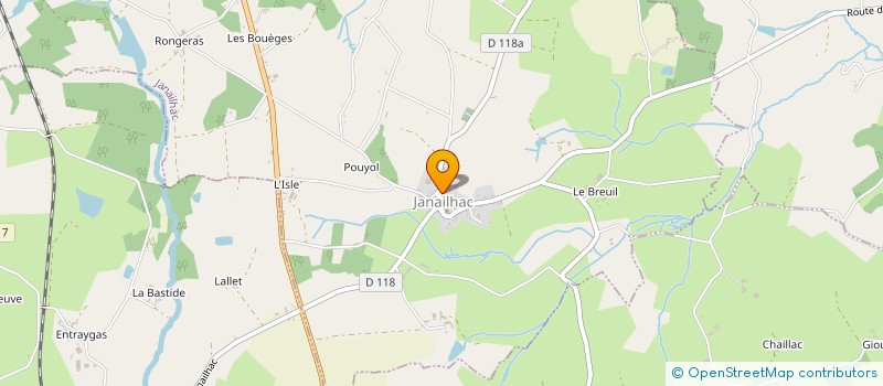 localisation de l'entreprise LES AMIS DE KILSTETT à JANAILHAC