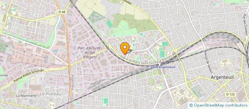 localisation de l'entreprise LES AMIS DE KONDIADOU  ARGENTEUIL