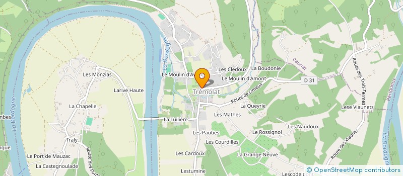 localisation de l'entreprise LES AMIS DE L'ABBATIALE DE PAUNAT  PAUNAT