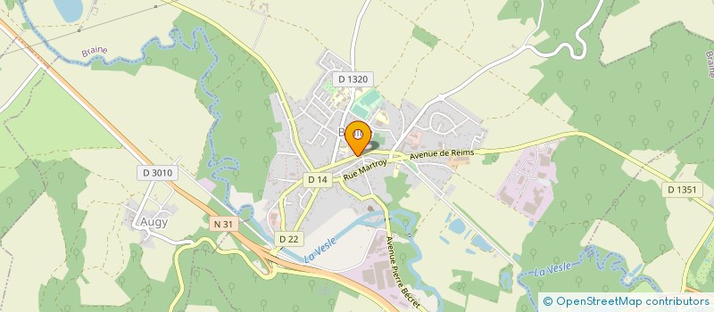 localisation de l'entreprise LES AMIS DE L'ABBATIALE SAINT YVED DE BRAINE  BRAINE