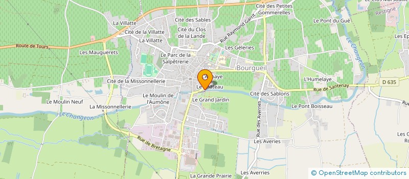 localisation de l'entreprise LES AMIS DE L'ABBAYE ROYALE SAINT PIERRE DE BOURGUEIL ET DE SON PAYS à BOURGUEIL