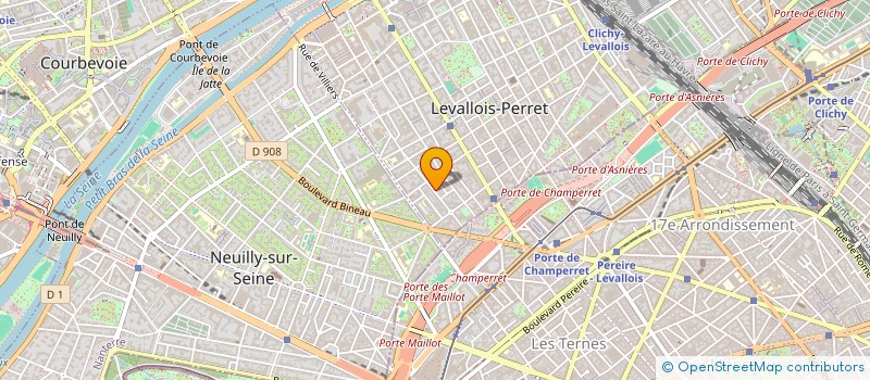 localisation de l'entreprise LES AMIS DE L'ACADEMIE INTERNATIONALE DE LA GASTRONOMIE (A.A.I.G.) à LEVALLOIS-PERRET