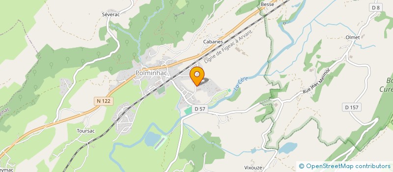 localisation de l'entreprise LES AMIS DE L ACCORDEON à POLMINHAC