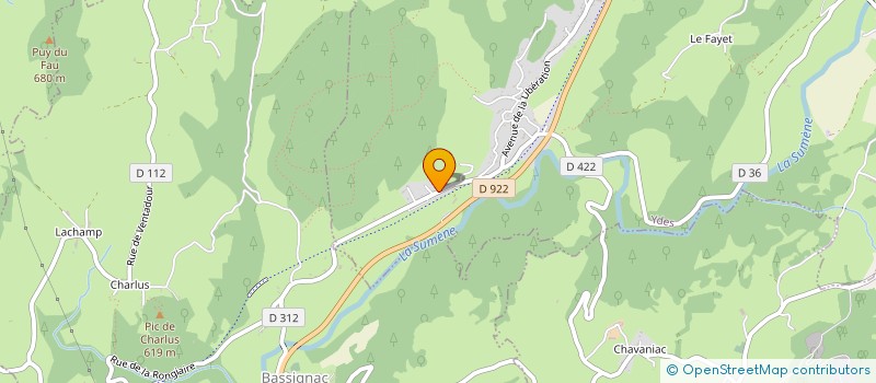 localisation de l'entreprise LES AMIS DE L ACCORDEON à YDES