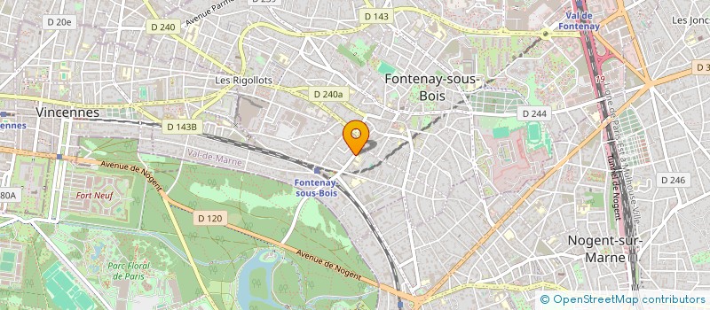localisation de l'entreprise LES AMIS DE L ACCUEIL SAINT FRANCOIS à FONTENAY SOUS BOIS