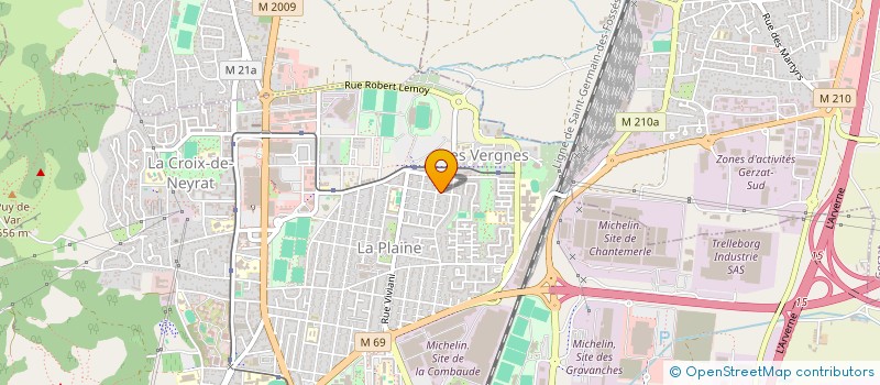 localisation de l'entreprise LES AMIS DE L'AEP LA PLAINE à CLERMONT-FERRAND