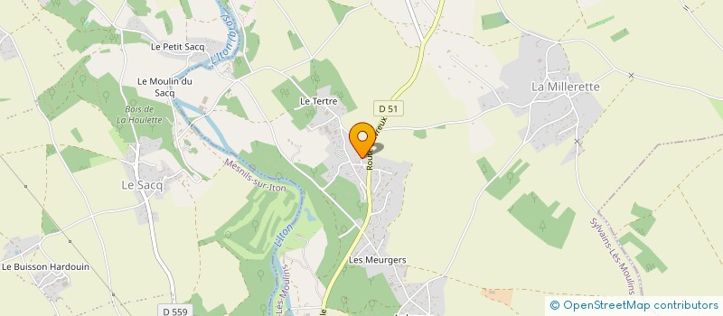 localisation de l'entreprise LES AMIS DE L AFRIQUE  SYLVAINS-LES-MOULINS