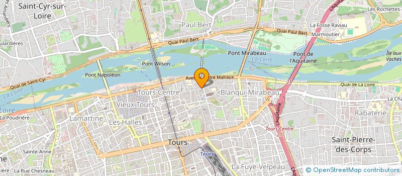 localisation de l'entreprise LES AMIS DE L ANGELIQUE à TOURS