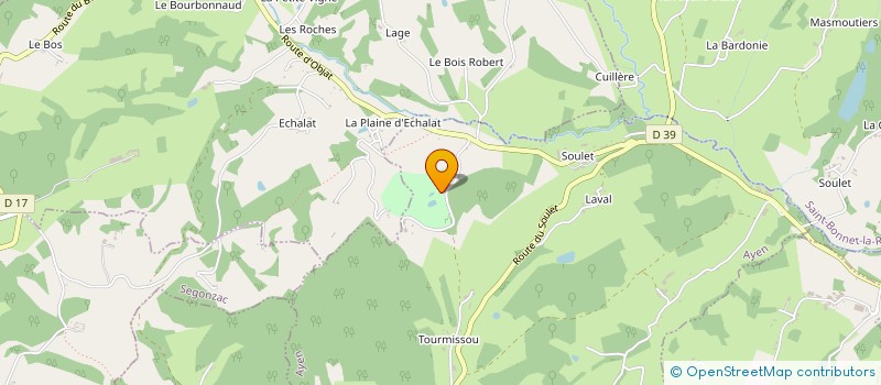 localisation de l'entreprise LES AMIS DE L'ARBORETUM DE LA TUILLIERE  AYEN