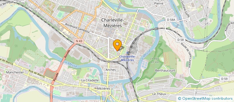 localisation de l'entreprise LES AMIS DE L'ARDENNE  CHARLEVILLE-MEZIERES