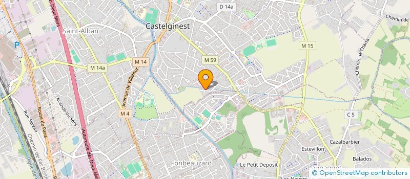 localisation de l'entreprise LES AMIS DE L ARE  CASTELGINEST