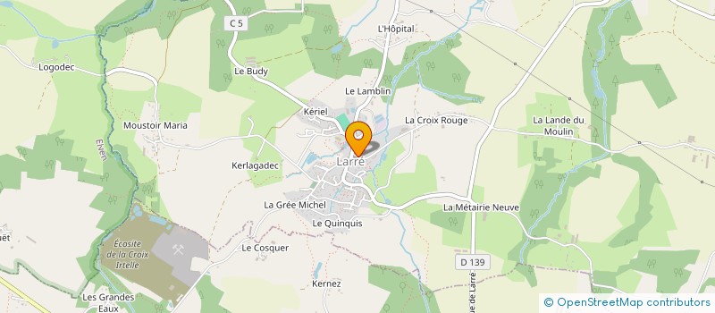localisation de l'entreprise LES AMIS DE L'ARZ CLUB DU 3° AGE à LARRE