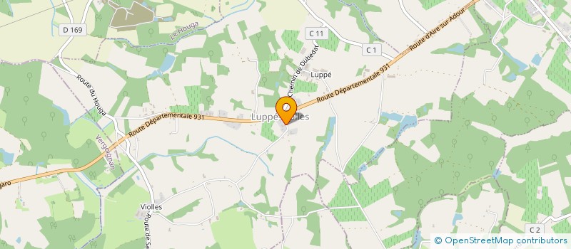 localisation de l'entreprise LES AMIS DE L'ASSOCIATION ATHLETIQUE NOGAROLIENNE  NOGARO