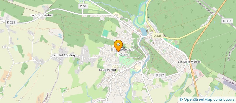 localisation de l'entreprise LES AMIS DE L'ASSOCIATION PIERRE NOAL à BAGNOLES-DE-L'ORNE-NORMANDIE
