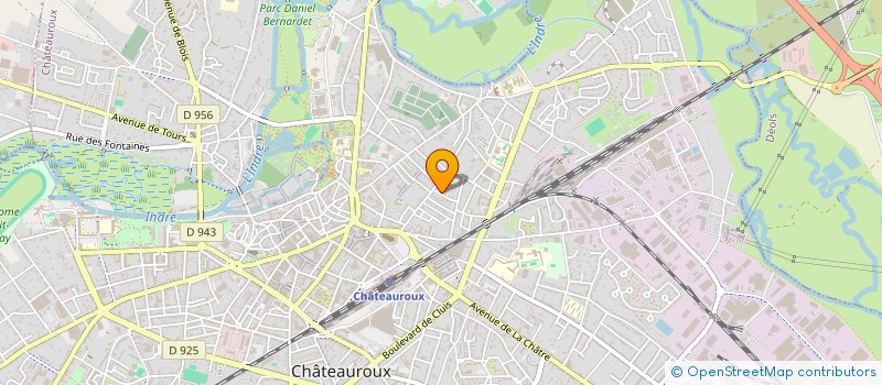 localisation de l'entreprise LES AMIS DE L'AUBIGNY à CHATEAUROUX