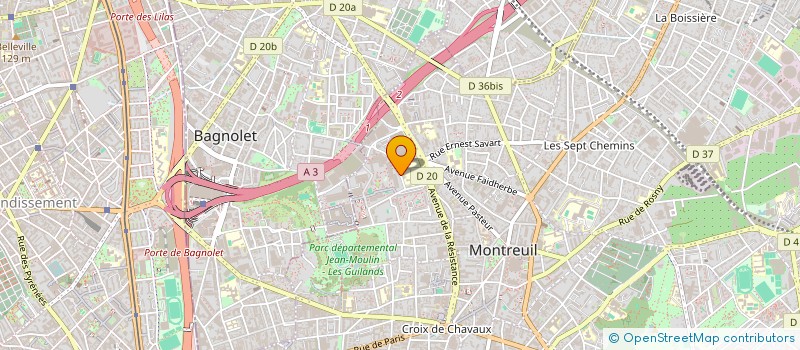 localisation de l'entreprise LES AMIS DE L'ECOLE à MONTREUIL