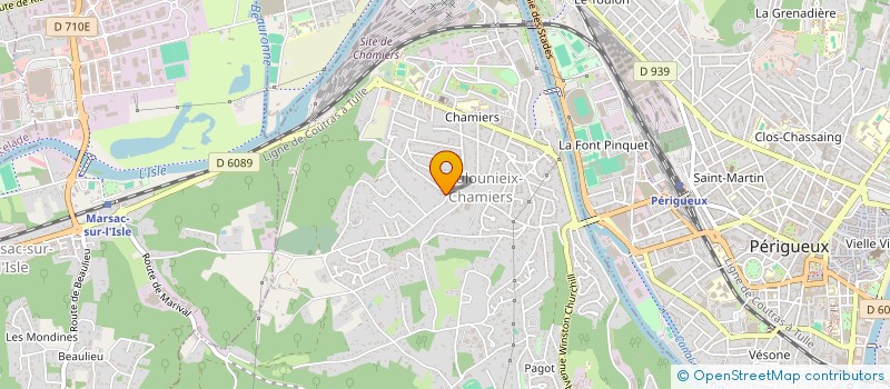 localisation de l'entreprise LES AMIS DE L'ECOLE  COULOUNIEIX-CHAMIERS