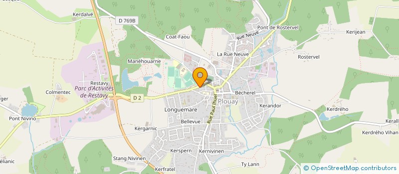 localisation de l'entreprise LES AMIS DE L'ECOLE ARC EN CIEL à PLOUAY