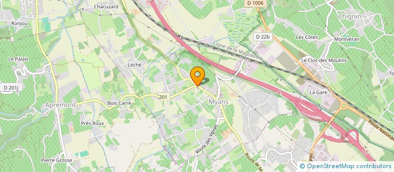 localisation de l'entreprise LES AMIS DE L'ECOLE DE CHIGNIN  CHIGNIN