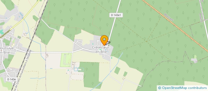 localisation de l'entreprise LES AMIS DE L'ECOLE DE CREVECOEUR EN BRIE  CREVECUR-EN-BRIE