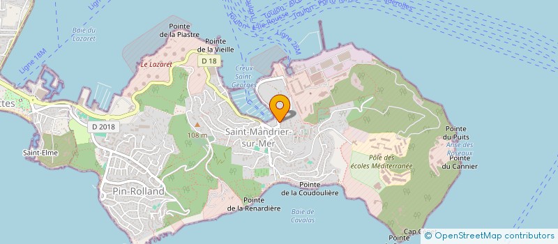 localisation de l'entreprise LES AMIS DE L'ECOLE DE L'OREE DU BOIS A SAINT MANDRIER SUR MER à SAINT-MANDRIER-SUR-MER