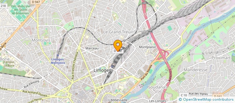 localisation de l'entreprise LES AMIS DE L'ECOLE DE LA MONNAIE à LIMOGES