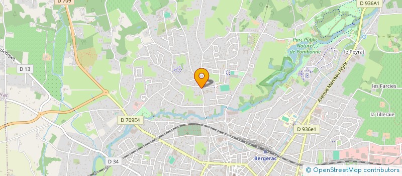 localisation de l'entreprise LES AMIS DE L ECOLE DES SCIENCES à BERGERAC