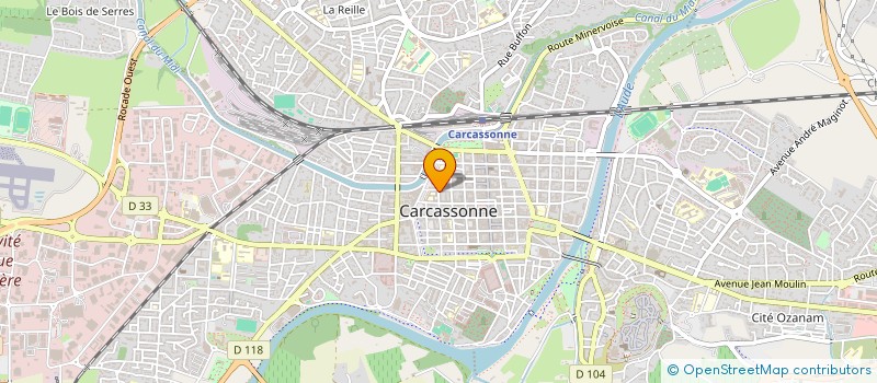 localisation de l'entreprise LES AMIS DE L'ECOLE DES SERRES à CARCASSONNE