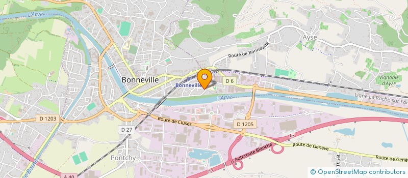 localisation de l'entreprise LES AMIS DE L'ECOLE DU BOUCHET à BONNEVILLE