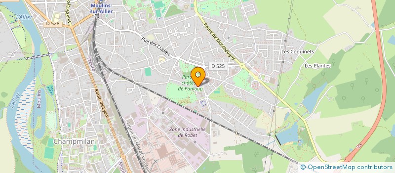 localisation de l'entreprise LES AMIS DE L'ECOLE JACQUES PREVERT  YZEURE