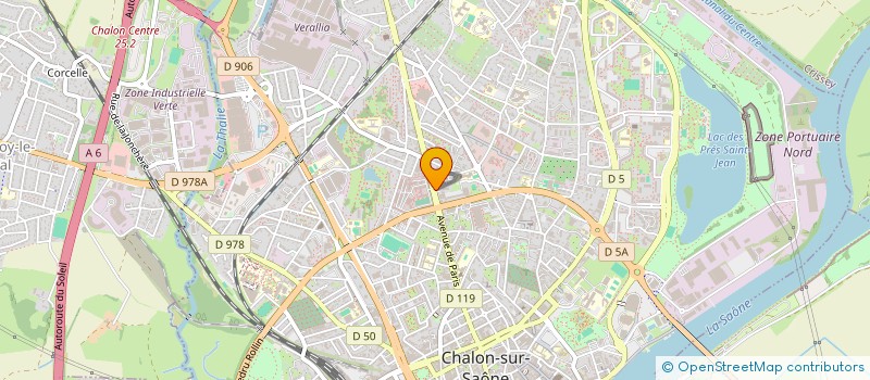 localisation de l'entreprise LES AMIS DE L'ECOLE LAENNEC  CHALON-SUR-SAONE