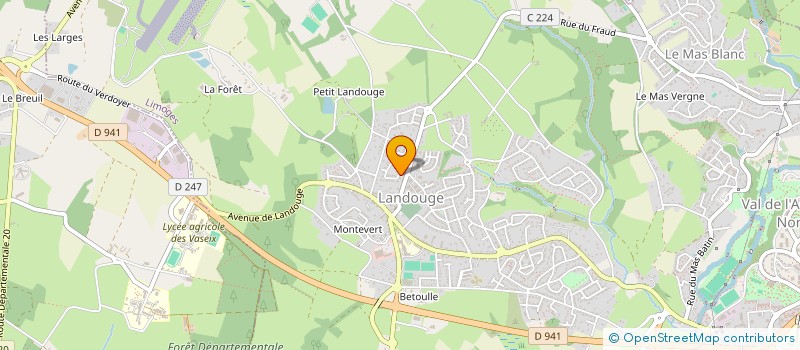 localisation de l'entreprise LES AMIS DE L'ECOLE LEON BERLAN à LIMOGES