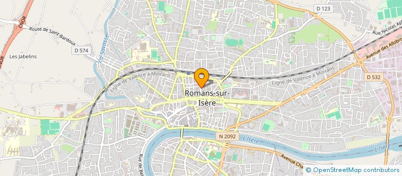 localisation de l'entreprise LES AMIS DE L'ECOLE MATERNELLE REPUBLIQUE  ROMANS-SUR-ISERE