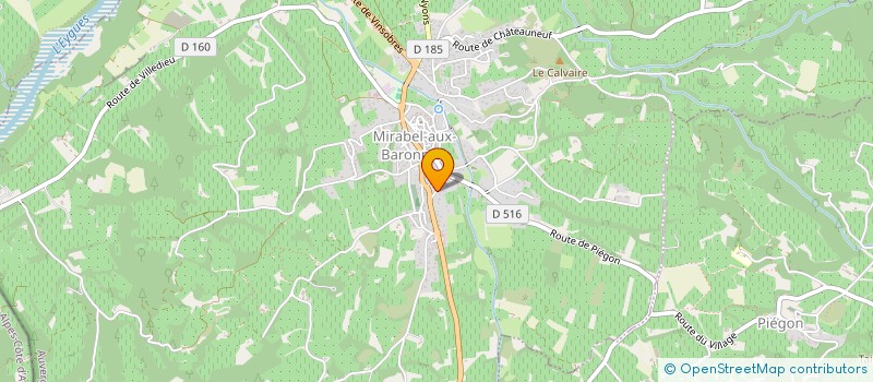 localisation de l'entreprise LES AMIS DE L'ECOLE PRIMUAIRE DE MIRABEL AUX BARONNIES  MIRABEL-AUX-BARONNIES
