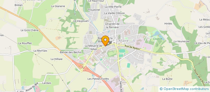 localisation de l'entreprise LES AMIS DE L'ECOLE PUBLIQUE D'ALLAIRE à ALLAIRE