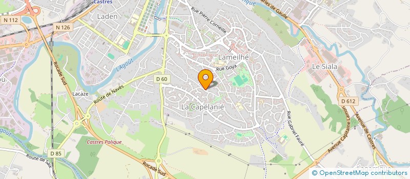 localisation de l'entreprise LES AMIS DE L'ECOLE PUBLIQUE DE CASTRES  CASTRES